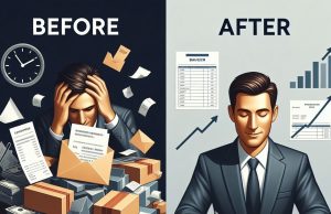 The 30-Day “No-Spend” Challenge: Rules and How It Reset My Finances Before and after comparison of financial chaos versus organized savings and peace of mind