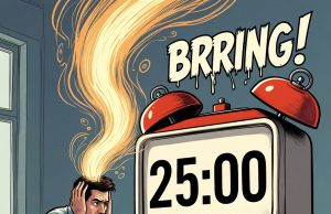 Pomodoro Upgrades: Customize Your Focus Sessions for Max Output A creative professional's flow state being disrupted by a rigid Pomodoro timer.