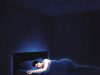 Sleep Optimization: Bedroom Tweaks for Deeper Rest An illustration of an ideal, pitch-black sleep sanctuary for optimal melatonin production.
