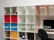 Niestandardowe sposoby przechowywania: Porażki IKEA zamienione w zwycięstwa. 🛠️🏆 Trzy warianty tego samego regału IKEA dostosowane do różnych potrzeb przechowywania: zabawek, wina i biurka.